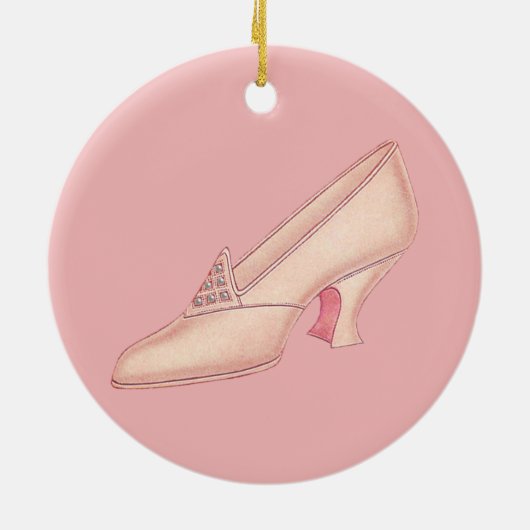 Pink Princess Slipper Ornament (Achterkant)