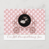 Pink Princess Sonogram Zwangerschap Aankondiging (Voorkant)