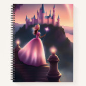 Pink Princess Spiral Notitieboek - Betoverend (Voorkant)