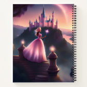 Pink Princess Spiral Notitieboek - Betoverend (Achterkant)