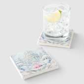 Pink Princess Stenen Onderzetter (Zijkant)