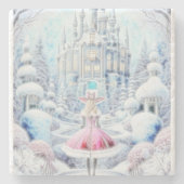 Pink Princess Stenen Onderzetter (Voorkant)