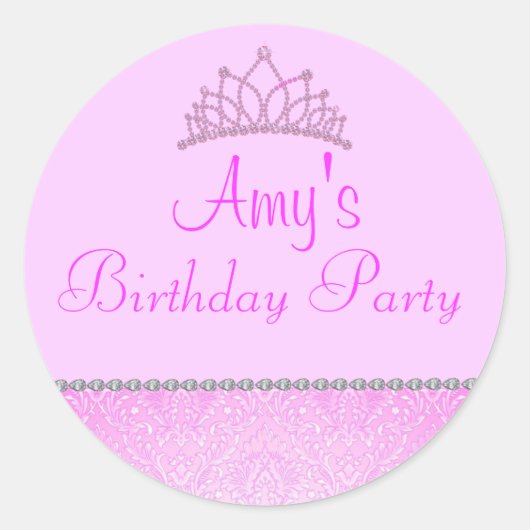 Pink Princess Sticker (Voorkant)