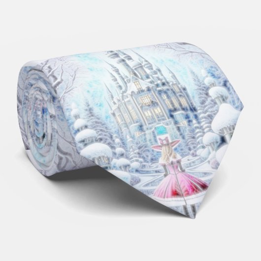 Pink Princess Stropdas (Opgerold)