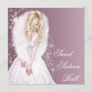 Pink Princess Sweet 16 Verjaardagsfeest Kaart