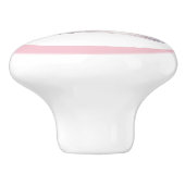 Pink Princess Tiara Girly Ceramic Knob Keramische Knop (Zijkant)