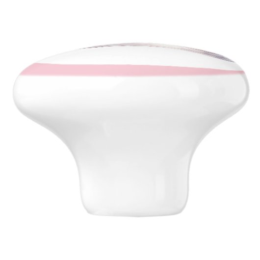 Pink Princess Tiara Girly Ceramic Knob Keramische Knop (Zijkant)