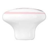 Pink Princess Tiara Girly Ceramic Knob Keramische Knop (Zijkant)