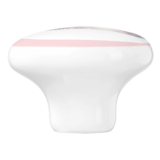 Pink Princess Tiara Girly Ceramic Knob Keramische Knop (Zijkant)