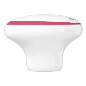 Pink Princess Tiara Girly Ceramic Knob Keramische Knop (Zijkant)