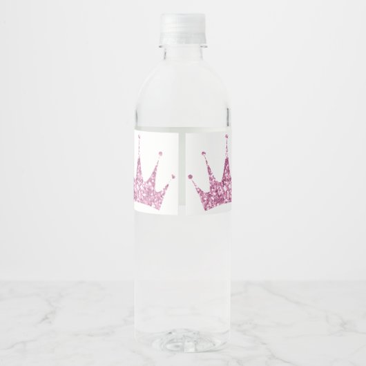 PINK PRINCESS TIARA  WATERFLES WATERFLES ETIKET (Achterkant)