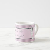 Pink Princess Twin Girl Baby Cups Espresso Kop (Voorkant rechts)