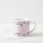 Pink Princess Twin Girl Baby Cups Espresso Kop (Rechts)