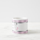 Pink Princess Twin Girl Baby Cups Espresso Kop (Voorkant)
