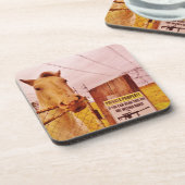 Pink Private Property Horse Onderzetter (Linkerzijde)