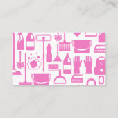 Pink Pro Home Cleaning Service Visitekaartje (Achterkant)