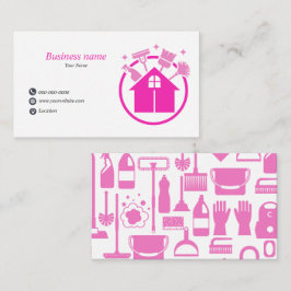Pink Pro Home Cleaning Service Visitekaartje