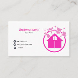 Pink Pro Home Cleaning Service Visitekaartje