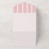 Pink Promise - Lege Spiegel All In One Uitnodiging (Buitenkant)