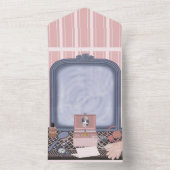 Pink Promise - Lege Spiegel All In One Uitnodiging (Binnen)