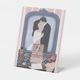 Pink Promise Reclamebord Met Voetstuk