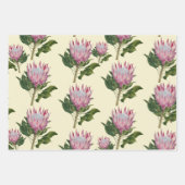 Pink Protea Cadeaupapier Vellen 3 Sets (Voorkant)