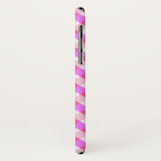Pink Pset Patroon, aangepaste naam telefoongevalle Case-Mate iPhone Case (Achterkant/links)