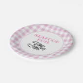 Pink Pset Seafood Boil Party Papieren Bordje (Gekanteld)