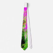 Pink Psychedelic Maui Waterfall Mannen Necktie Stropdas (Voorkant)