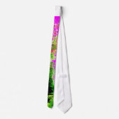 Pink Psychedelic Maui Waterfall Mannen Necktie Stropdas (Achterkant)