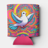 Pink Psychedelic Peace Dove Koelbox Blikjeskoeler (Achterkant)