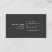 Pink Puff Logo voor freelance make-up artist Visitekaartje (Achterkant)