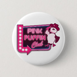 Pink Puffin Club Ronde Button 5,7 Cm