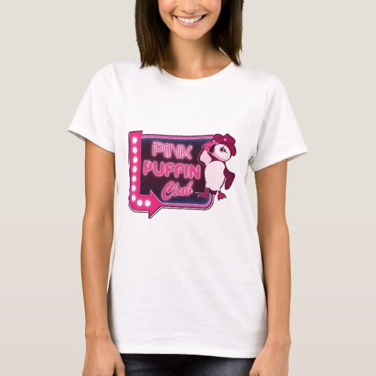 Pink Puffin Club T-shirt (Voorkant)