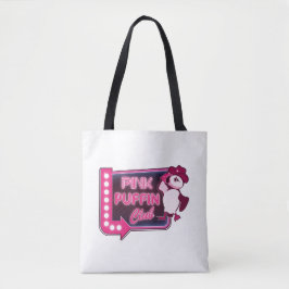 Pink Puffin Club Tote Bag
