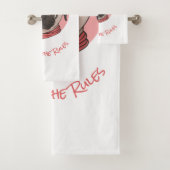 Pink Pug breekt de regels Bad Handdoek (Insitu)