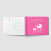 Pink Pug Dog Theme Party Celebration Gastenboek (Volledig)