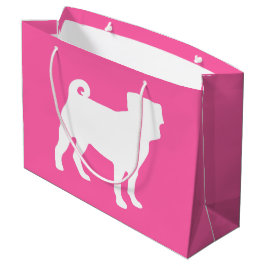 Pink Pug Dog Theme Party Celebration Groot Cadeauzakje