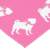 Pink Pug Dog Theme Party Celebration Tafelkleed (Gekanteld)