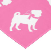 Pink Pug Dog Theme Party Celebration Tafelkleed (Gekanteld)