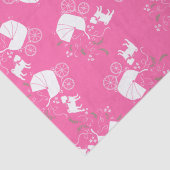 Pink Pug Dog Theme Party Celebration Tissuepapier (Detail)