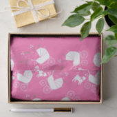 Pink Pug Dog Theme Party Celebration Tissuepapier (Geschenk)
