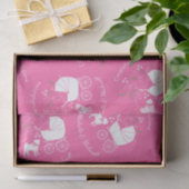 Pink Pug Dog Theme Party Celebration Tissuepapier (Geschenk)