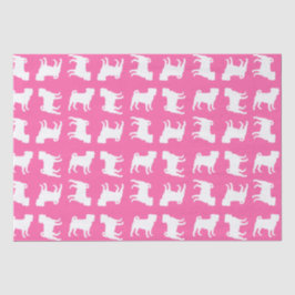 Pink Pug Dog Theme Party Celebration Tissuepapier