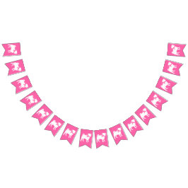 Pink Pug Dog Theme Party Celebration Vlaggetjes