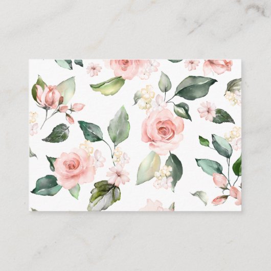 Pink Pumpkin Baby Shower Diaper Raffle Informatiekaartje (Achterkant)