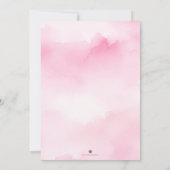 Pink Pumpkin Baby shower Invitation – Herfst Theme Kaart (Achterkant)