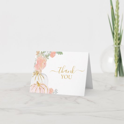 Pink Pumpkin bedankkaart (Voorkant)