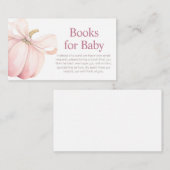 Pink Pumpkin Coquette Baby Shower Books for Baby Informatiekaartje (Voorkant / Achterkant)