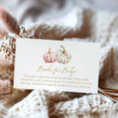 Pink Pumpkin Fall Theme Books for Baby Informatiekaartje